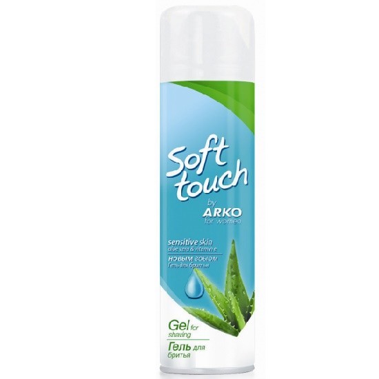 arko soft touch гель для бритья женский для чувствительной кожи с алоэ 200 мл