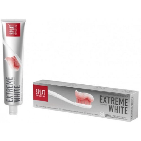 SPLAT зубная паста Extreme White для интенсивного отбеливания эмали 75 мл