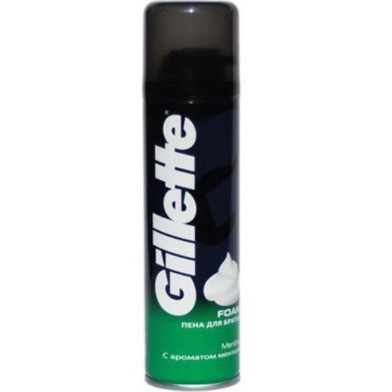 Gillette пена для бритья с ментолом, 200 мл