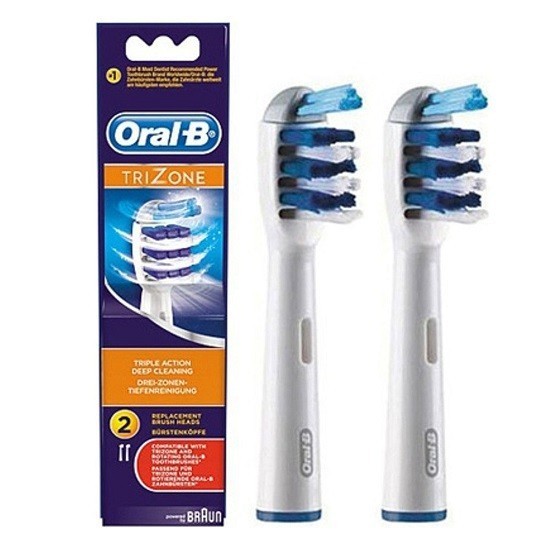 oral-b насадки для электрической зубной щетки trizone 2 штуки