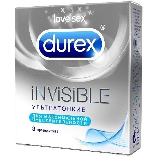 презервативы durex invisible ультратонкие