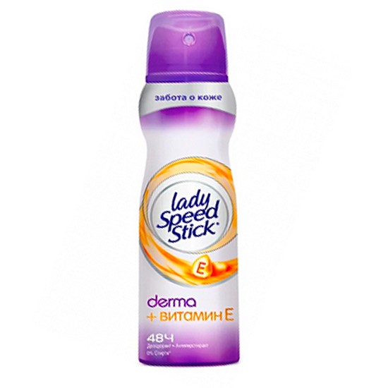 Lady Speed Stick дезодорант спрей Derma + Витамин Е антиперспирант 150мл