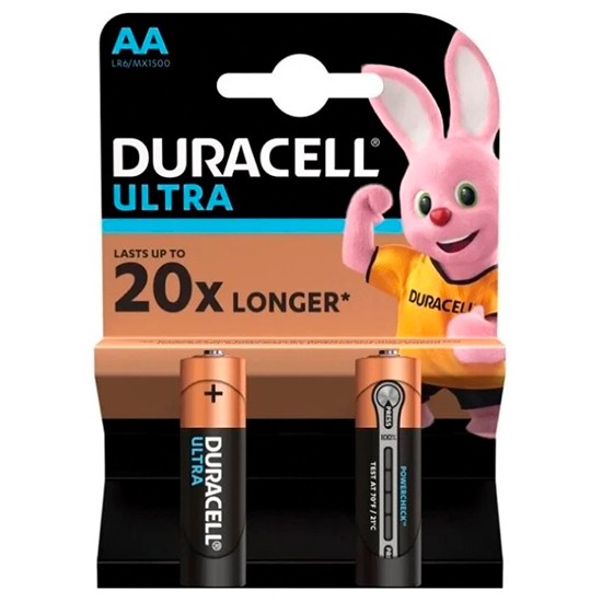 Duracell батарейка AA пальчиковая Ultra Alcaline 1.5V LR6 / MN1500