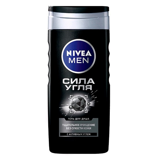 Nivea Men гель для душа Сила угля 250 мл (84045)