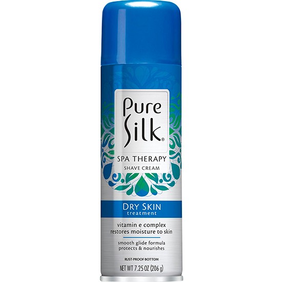 barbasol pure silk крем-пена для бритья женская dry skin therapy для сухой кожи