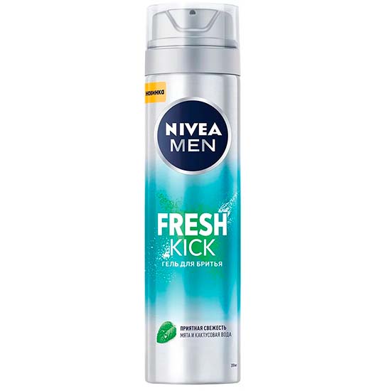 Nivea Men гель для бритья Fresh Kick 200 мл (81730)