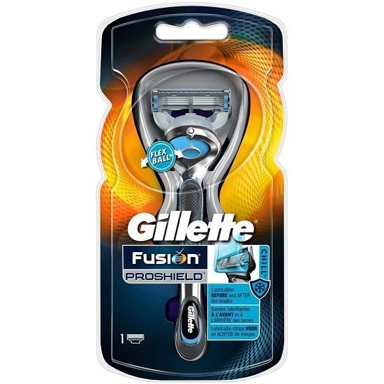 Gillette бритвенный станок Fusion ProShield Chill с 1 кассетой на подставке
