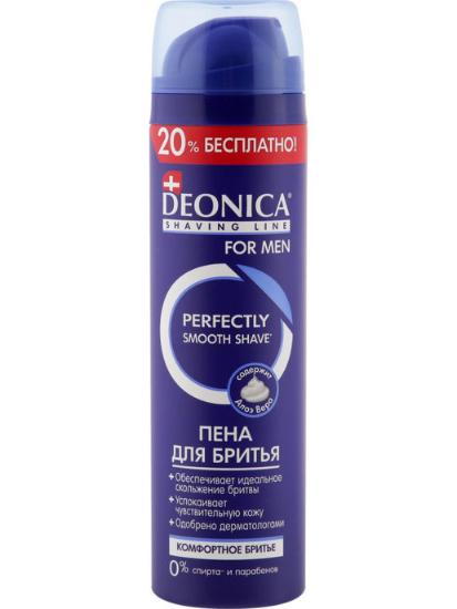 deonica for men пена для бритья комфортное бритьё