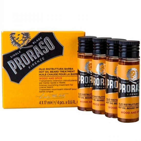 Proraso масло для бороды горячее Hot Oil 4х17 мл