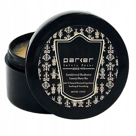 parker мыло для бритья для всех типов кожи сандал и масло ши 50 гр.