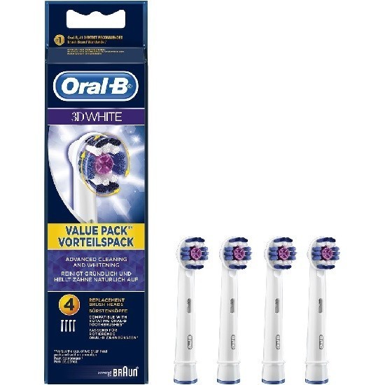 Oral-B насадки для электрической зубной щетки Oral-B 3D White 4 штуки