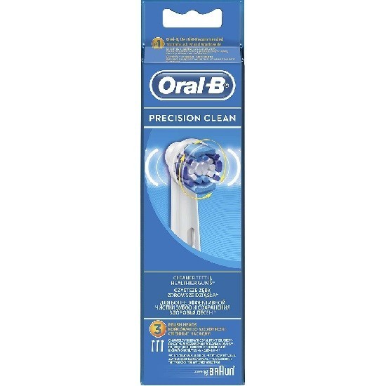 oral-b насадки для электрической зубной щетки precision clean 3 штуки