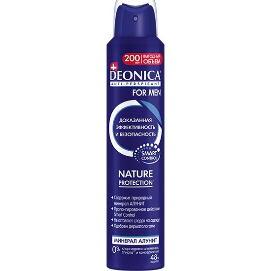 Deonica for Men дезодорант спрей Природная защита Nature Protection антиперспирант