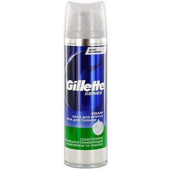 Gillette пена для бритья Series Conditioning питающая и тонизирующая, 250 мл