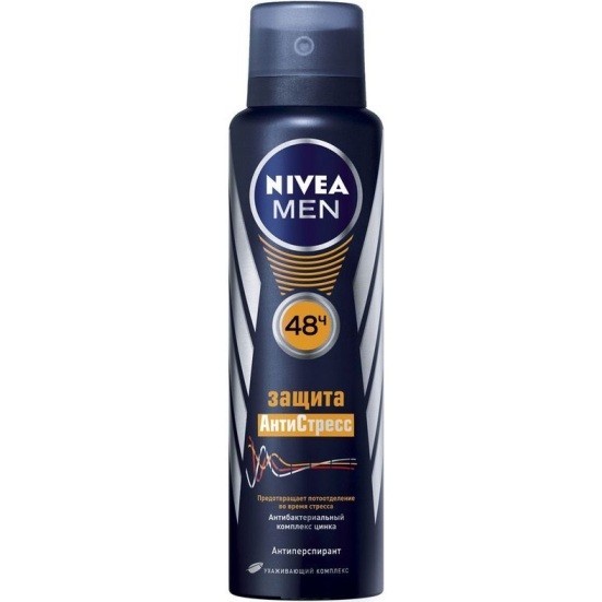 Nivea Men дезодорант спрей Защита антистресс 150 мл (82267)