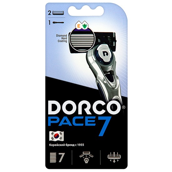 dorco станок pace7 с 2 кассетами sv a1002