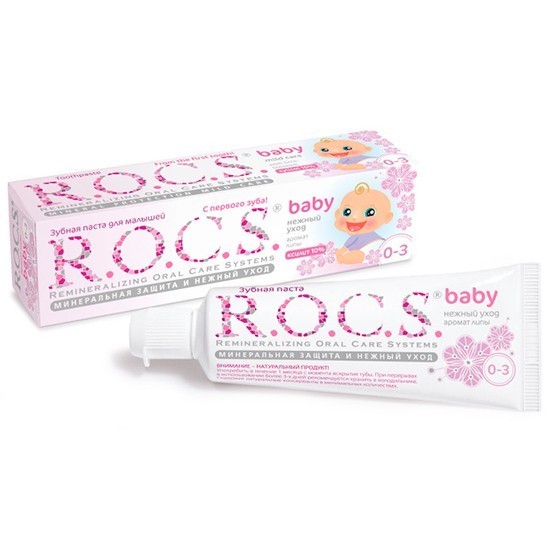 r.o.c.s. baby зубная паста аромат липы детская 45 г