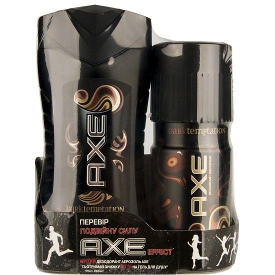 Axe дезодорант спрей Dark Temptation 150 мл + гель для душа 200 мл, промо-набор