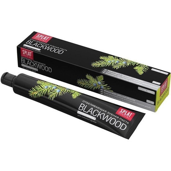 SPLAT зубная паста Blackwood отбеливающая черная 75 мл