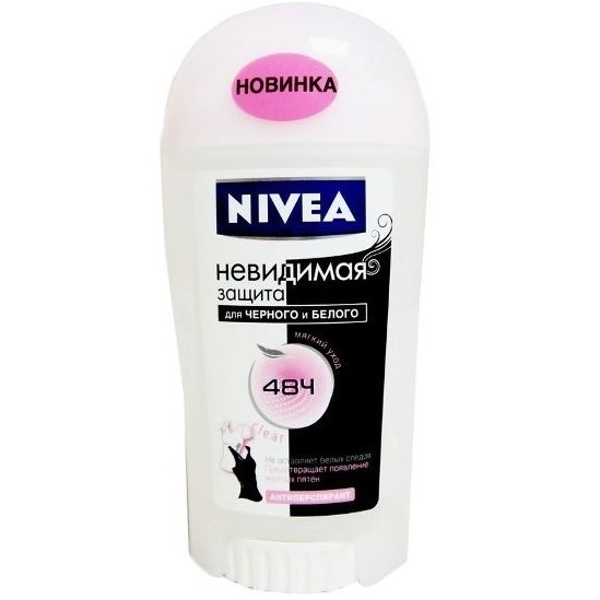nivea дезодорант стик невидимая защита для черного и белого clear 40 мл (82236)