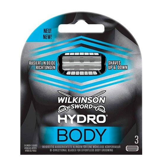 wilkinson sword (schick) сменные кассеты hydro5 body для бритья тела (двунаправленные)