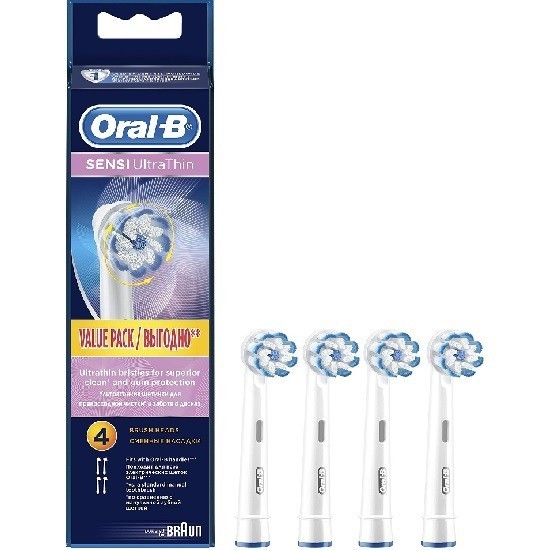 Насадки для электрической зубной щетки Oral-B Sensi UltraThin, 4 штуки