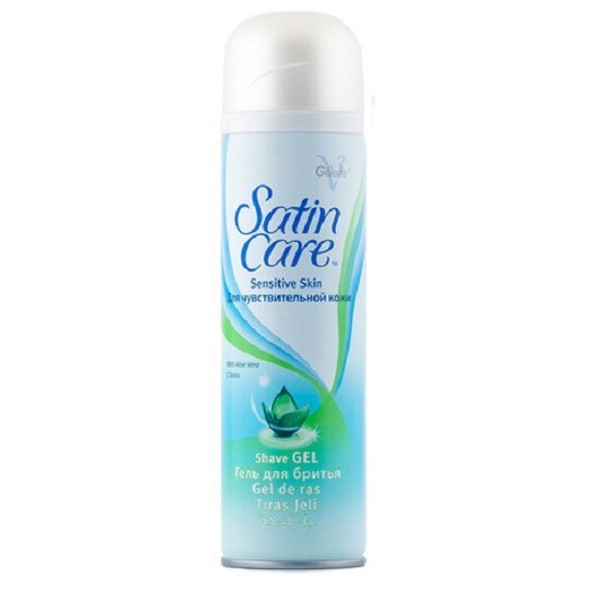Satin Care гель для бритья для чувствительной кожи с алоэ, 200 мл