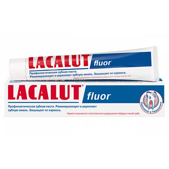 Lacalut зубная паста Fluor для реминерализации эмали