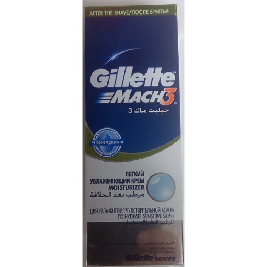 Gillette крем после бритья Mach3 легкий увлажняющий для чувствительной кожи 75 мл