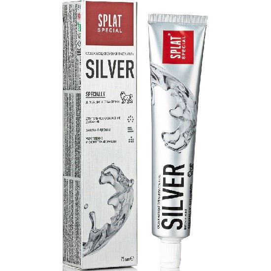 SPLAT зубная паста Silver освежающая 75 мл