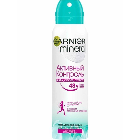Garnier Mineral дезодорант спрей Активный Контроль жара, спорт, стресс антиперспирант 150 мл