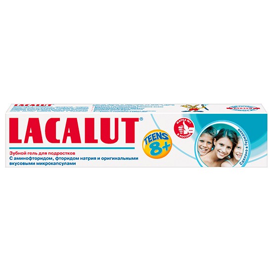 Lacalut зубной гель для подростков Teens 8+ с микрокапсулами 50 мл