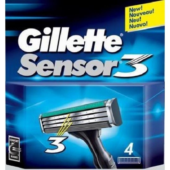 gillette сменные кассеты sensor3 / blue3 / vector3