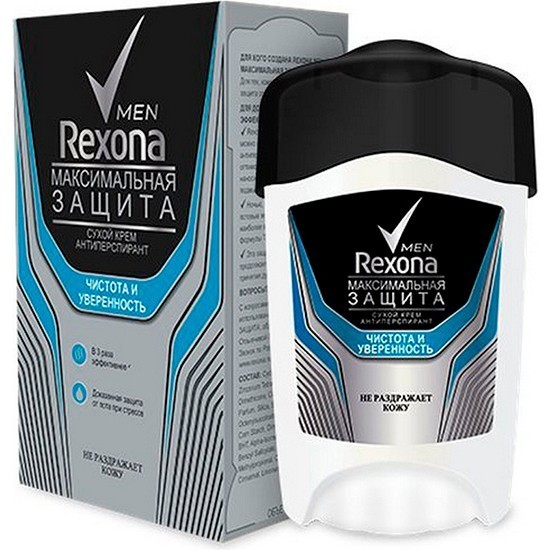 Rexona Men дезодорант крем Clinical Protection Чистота и уверенность антиперспирант 45 мл