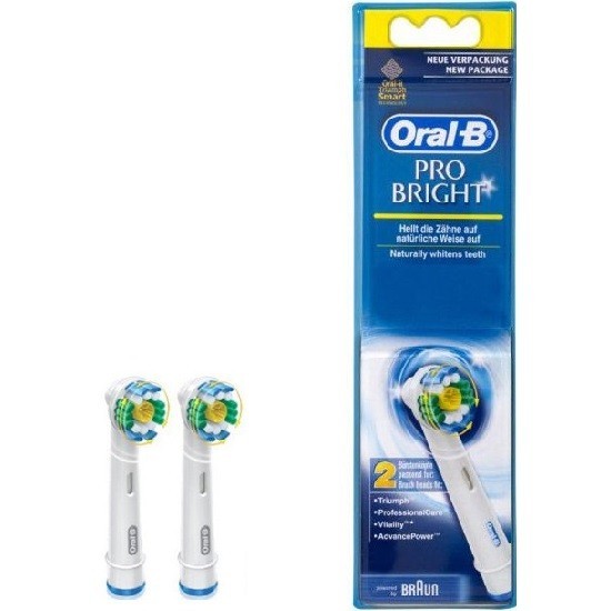 Oral-B насадки для электрической зубной щетки ProBright 2 штуки