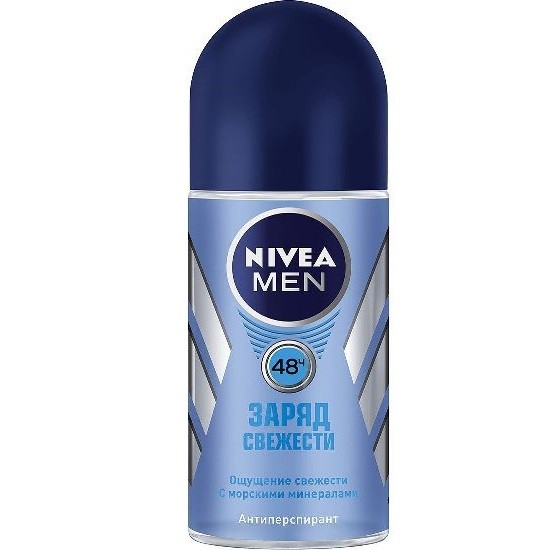 Nivea Men дезодорант шариковый Заряд свежести антиперспирант 50 мл (82808)
