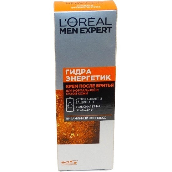 L'Oreal Men Expert крем после бритья Hydra Energetic для нормальной и сухой кожи, 75 мл
