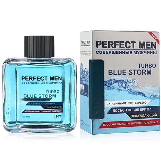 Perfect Men Лосьон после бритья Turbo Blue Storm охлаждающий 100 мл