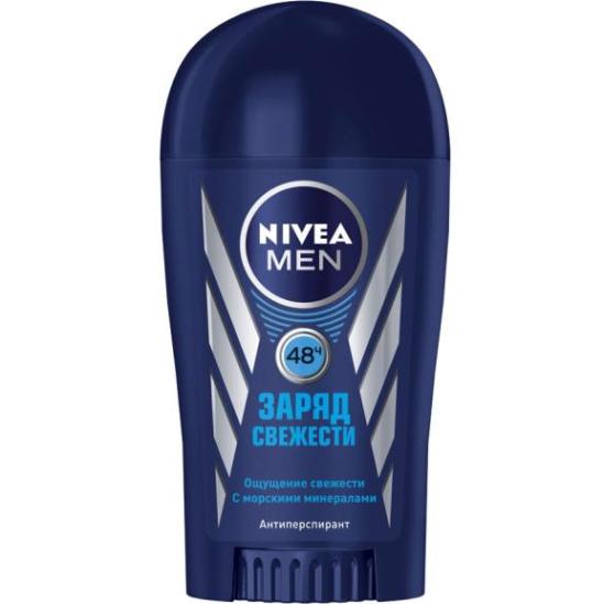 Nivea Men дезодорант стик Заряд свежести 40 мл (82879)