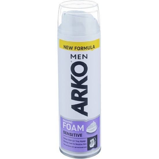 arko men пена для бритья sensitive для чувствительной кожи, 200 мл
