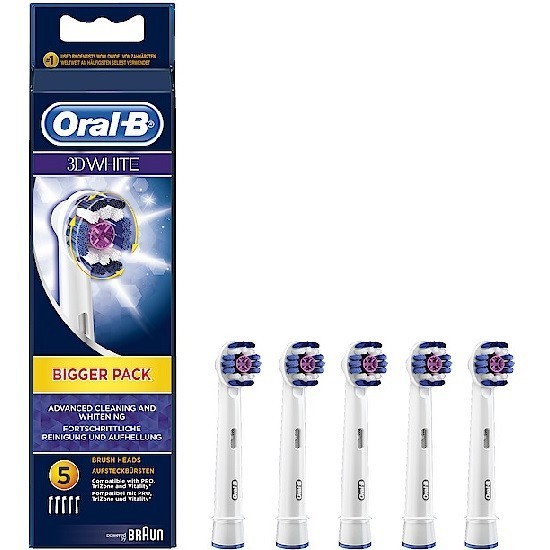 Oral-B насадки для электрической зубной щетки 3D White 5 штук