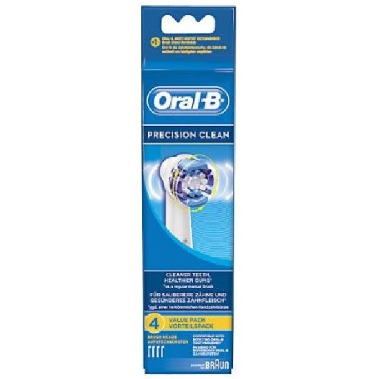 Oral-B насадки для электрической зубной щетки Precision Clean 4 штуки