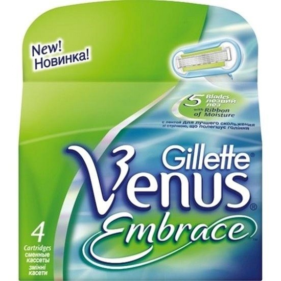 Gillette Venus сменные кассеты Embrace с 5 лезвиями