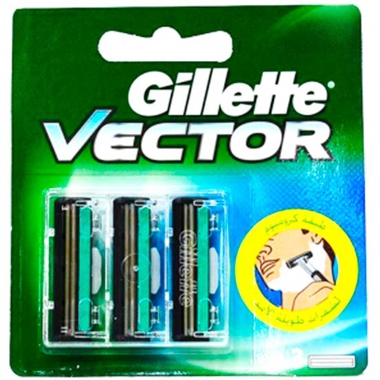 Gillette сменные кассеты Slalom / Vector с системой прочистки Push-Clean