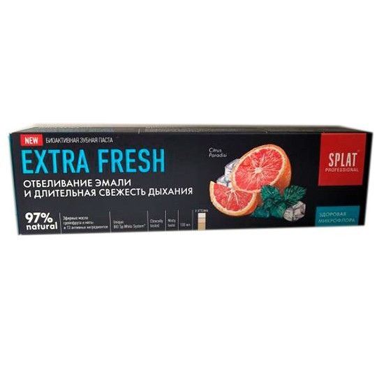 SPLAT зубная паста Extra Fresh c грейпфрутом и мятой 100 мл