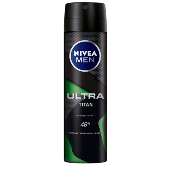 Nivea Men дезодорант спрей Ultra Titan антиперспирант 150 мл (85371)