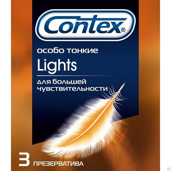 Презервативы Contex Lights особо тонкие.