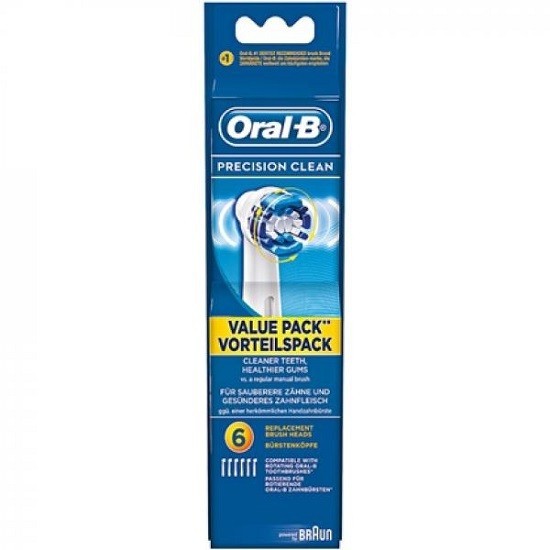 Oral-B насадки для электрической зубной щетки Precision Clean 6 штук