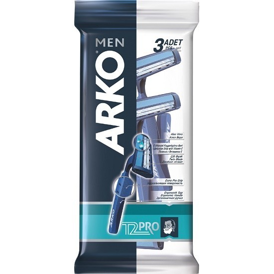 ARKO Men станок одноразовый с 2 лезвиями Pro2, 3 шт
