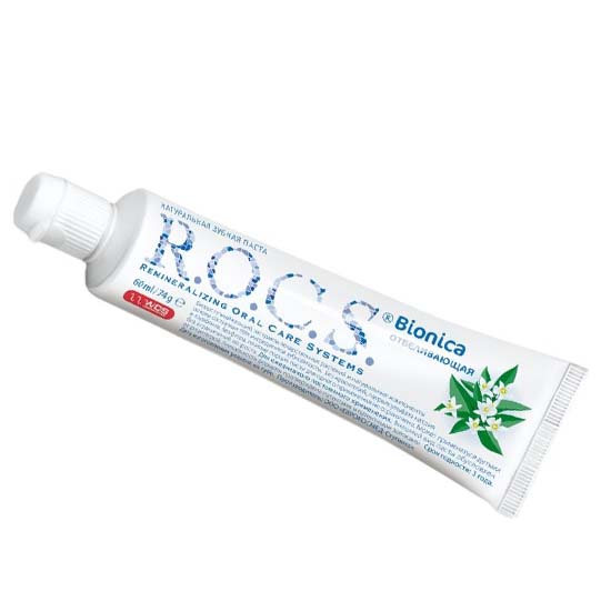 R.O.C.S. зубная паста Bionica отбеливающая 60 мл.